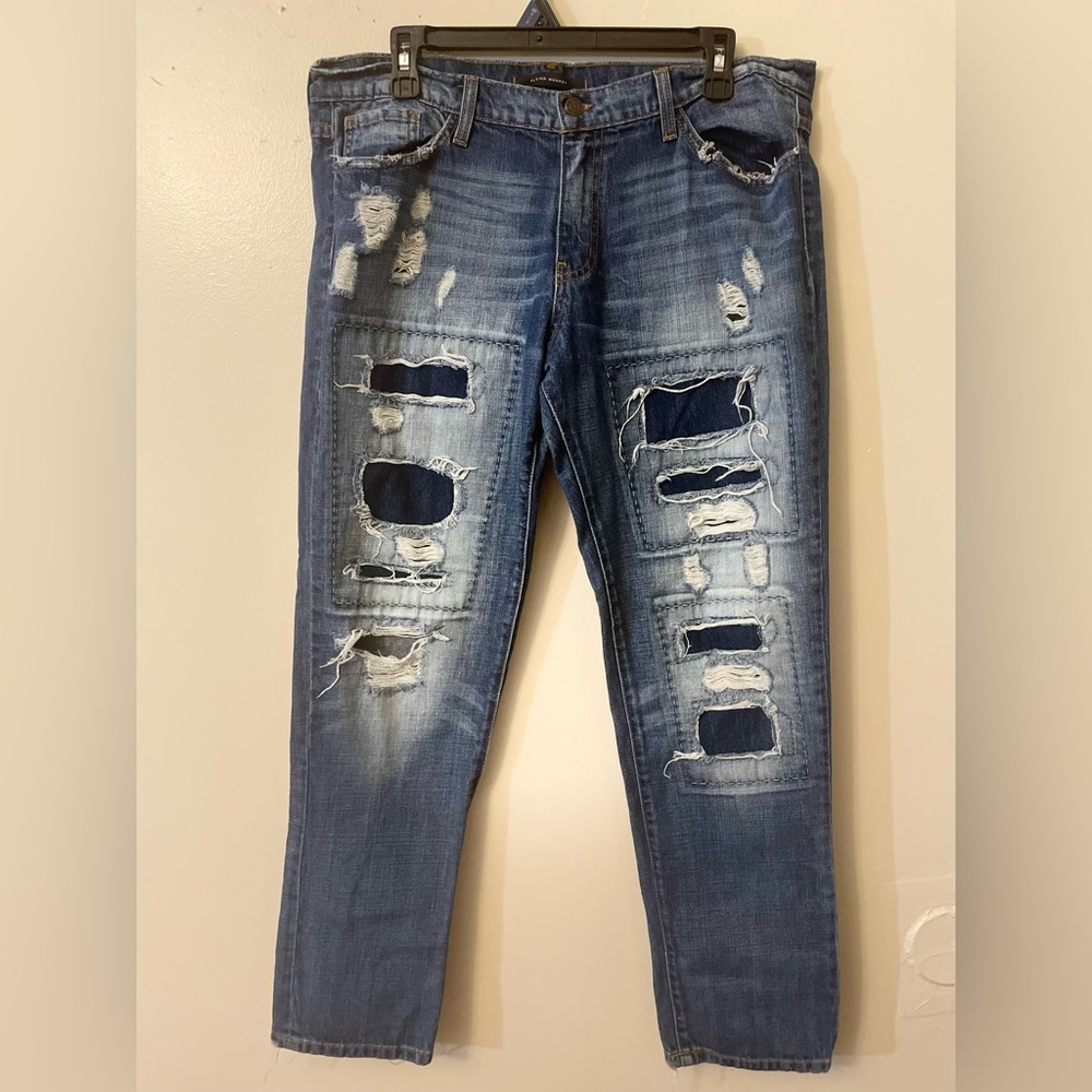 Flying Monkey Distressed Blue Jeans